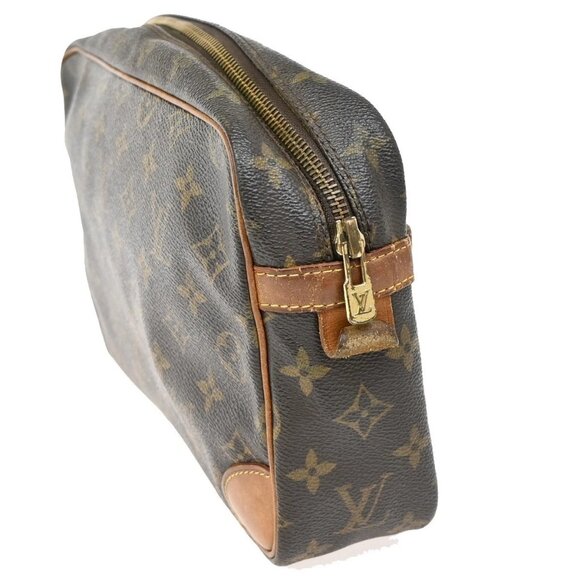 LOUIS VUITTON Compiegne 28 Clutch Bag Monogram Leather Brown GHW M51845 63KB271 - Picture 4 of 15